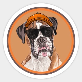 Cool Fawn Boxer! Especially for Boxer dog owners! Sticker